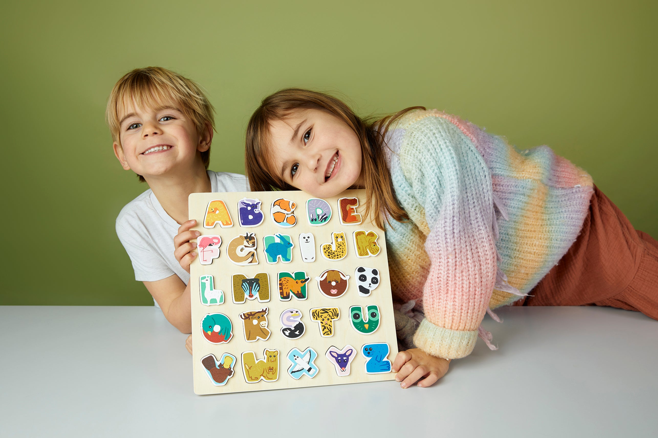 Stoere Dieren Alfabet Puzzel