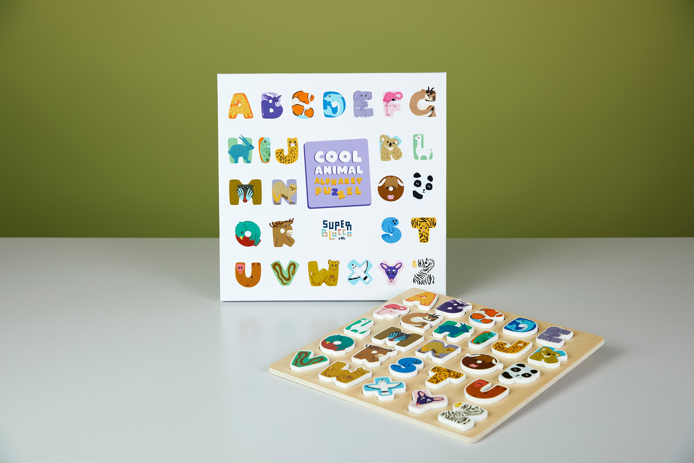 Alphabet puzzle d'animaux géniaux